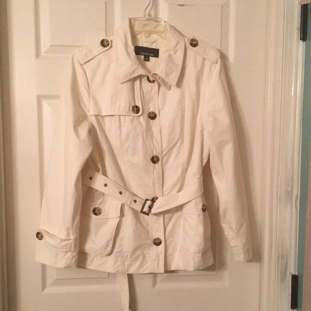 Women'sCream Belted Jacket
